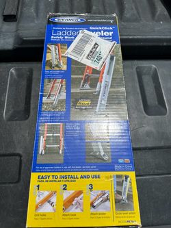 Werner Ladder Leveler with 2 Base Units