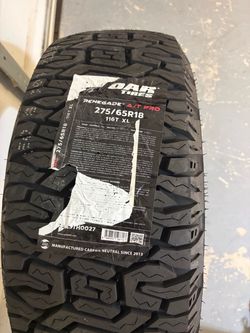 Brand New Radar Renegade A/T Pro 275/65R18 Tire