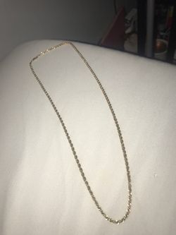 14k hollow gold rope chain