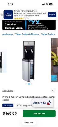 Primo water dispenser