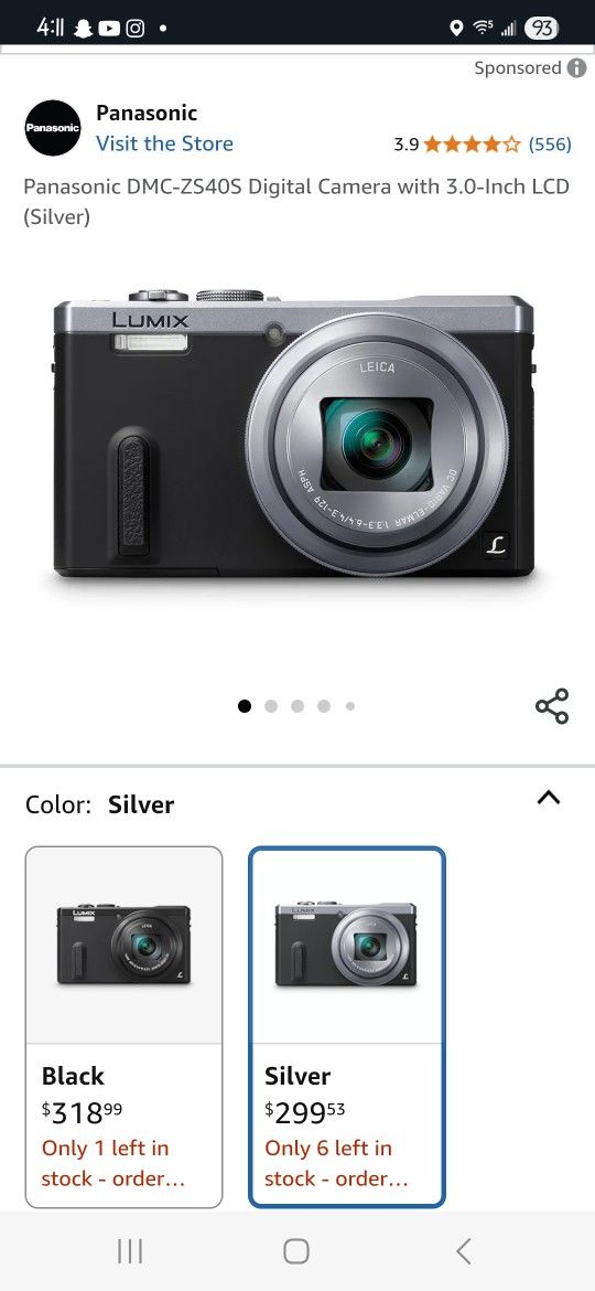 Panasonic Lumix Camera