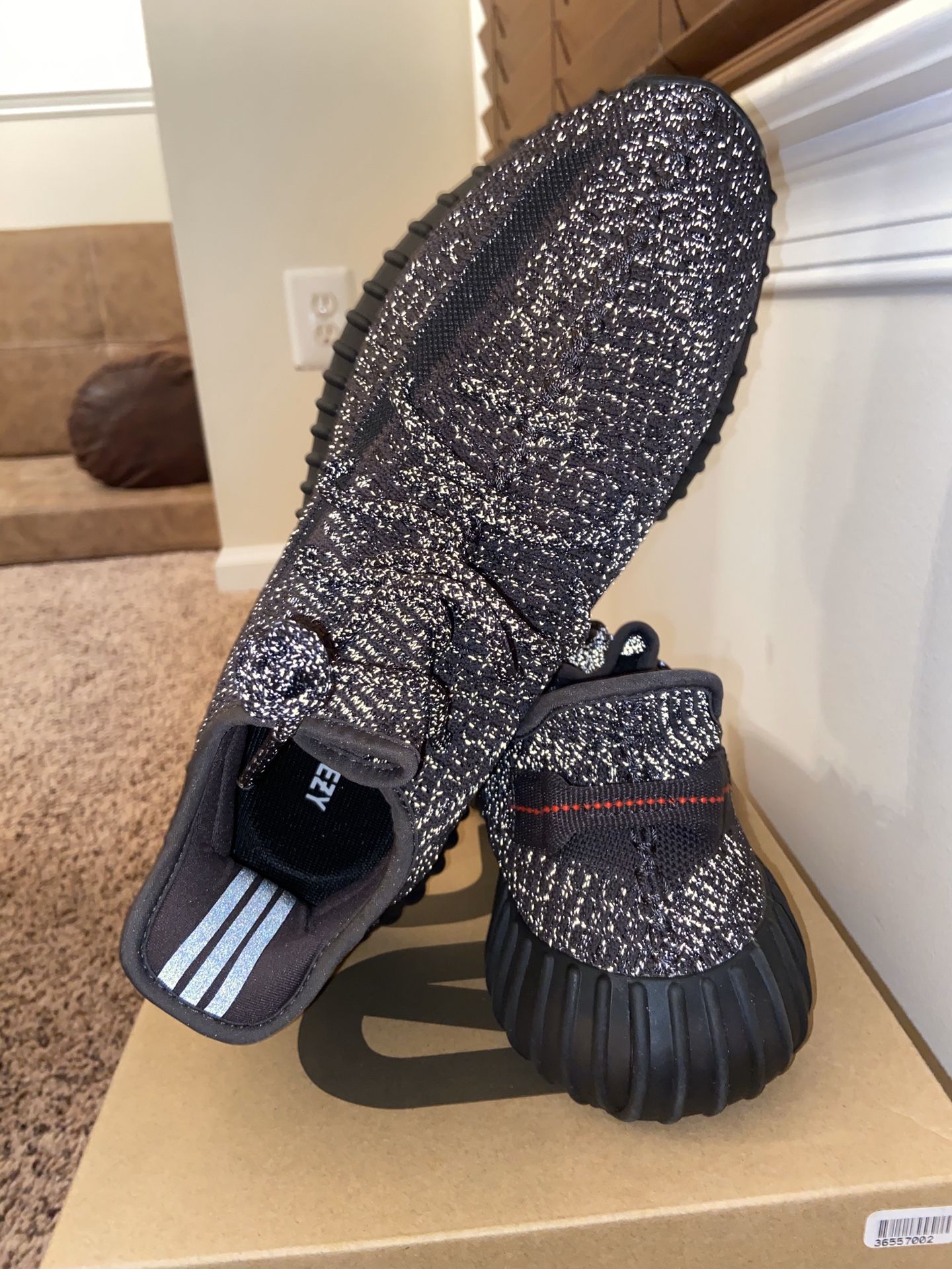 Yeezy Black Reflective Size 10