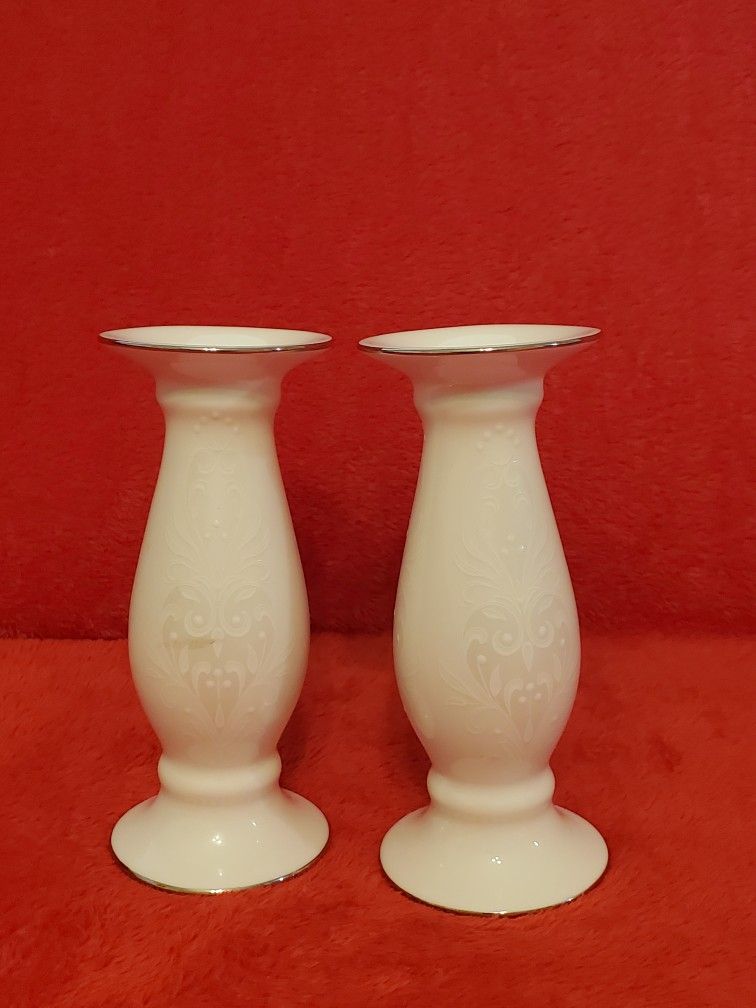 Lenox Opal Innocence candle Stick Holder .