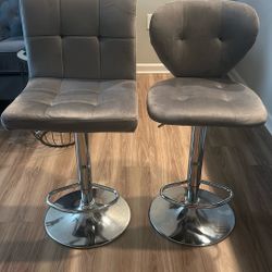 Grey barstools