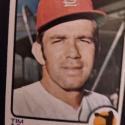 Tim McCarver Hall Of Famer, 1973 Topps Baseball Card