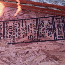 OSB Plywood  $15 Each Sheet