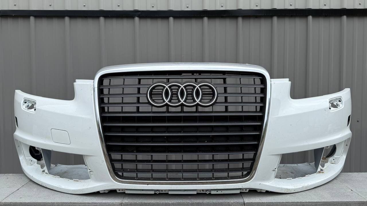 AUDI A6 S6 2009 2010 2011 FRONT BUMPER ORIGINAL WHITE FRONT BUMPER