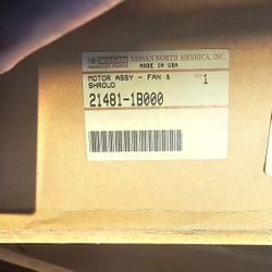 New OEM NISSAN QUEST Radiator Fan Assembly 