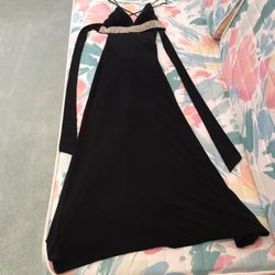 B  Darlin Black Prom Dress/Gown Size 1/2