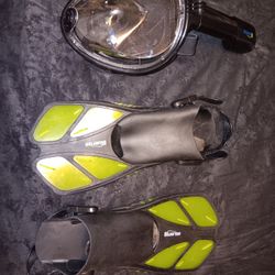 Snorkel Mask And Fins