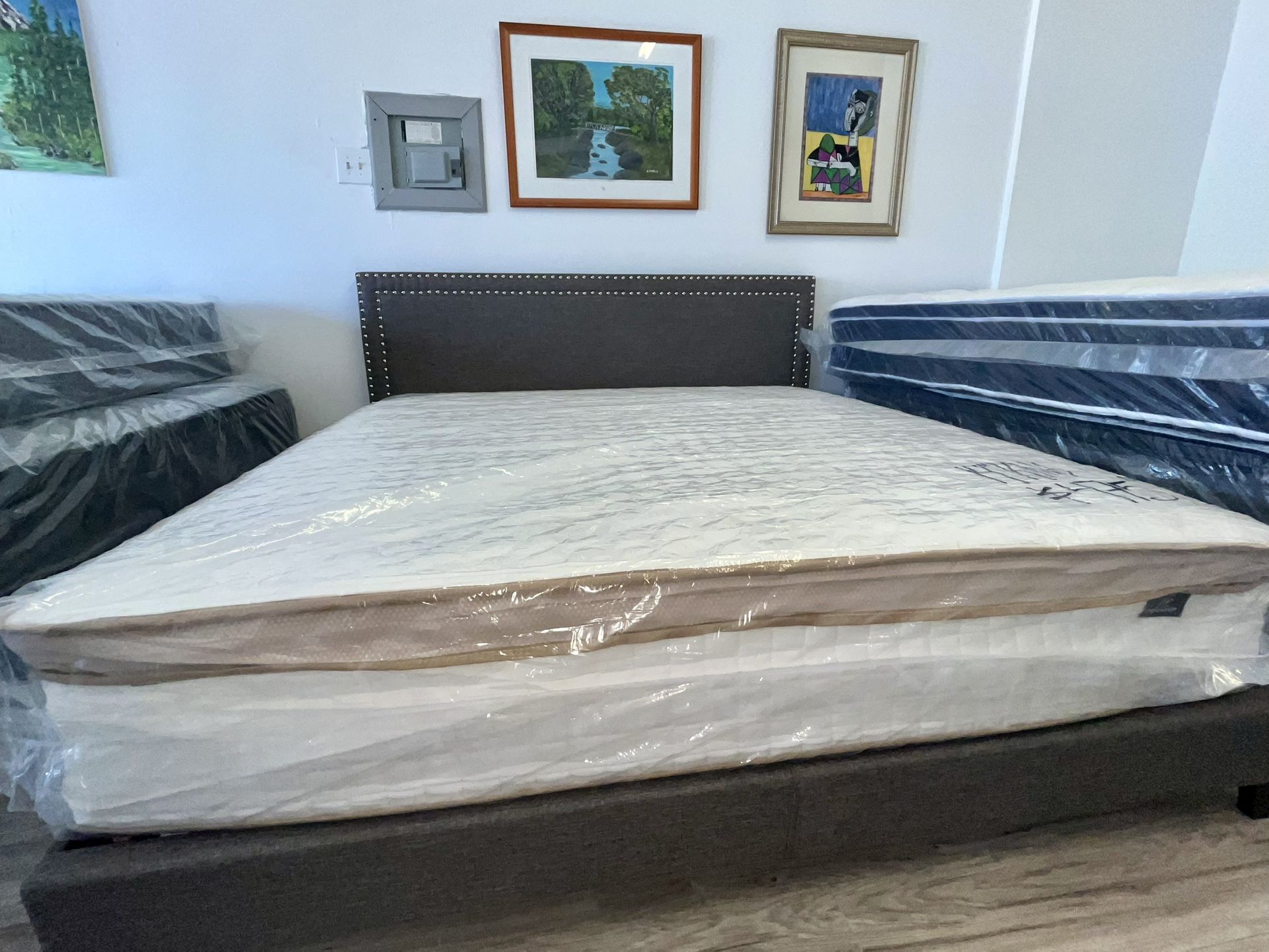 New Ultimate 14” Inch King Size Pillowtop Hybrid Mattress ⭐️ Finance With $0 Down⭐️ Shop Now Pay Later ⭐️