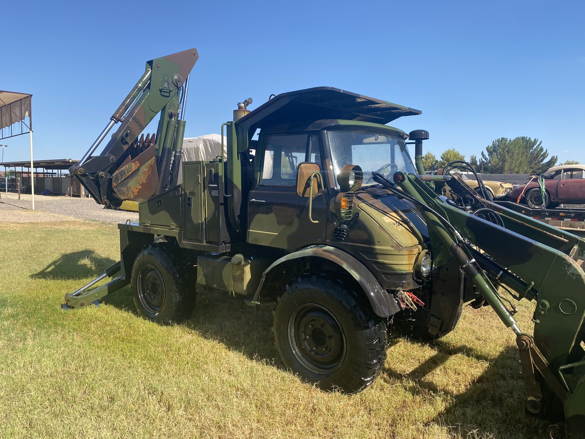 1989 Freightliner Unimog Flu 419 Tractor Backhoe