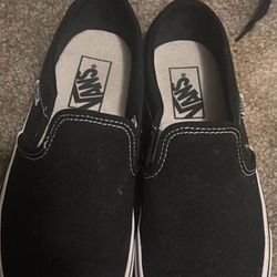 Black Slip On Vans