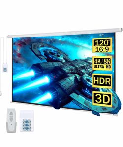 Kayle 120" Motorized Projector Screen