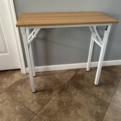 (NEW) 32” Wide Teak Folding Desk