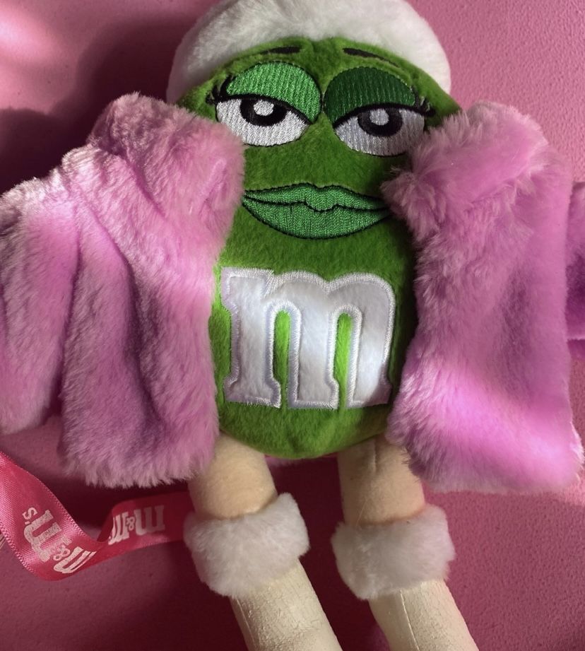Green M&m With Fur Coat