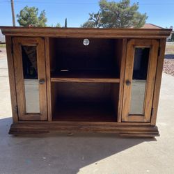 Media TV Cabinet Solid Sturdy Dresser Brown 