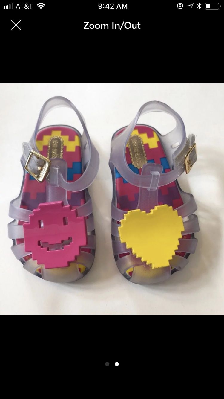Mini Melissa Aranha Sandals Flat, size 5