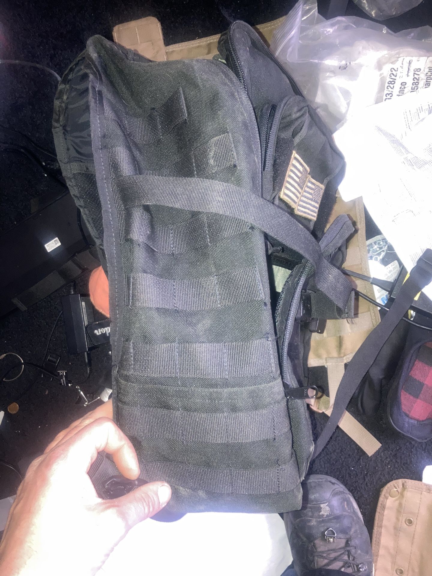 Two Molle Lok Webbed Backpacks