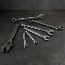 Vintage Craftsman USA Forged Wrench Lot + Dunlap Adjustable Sears Tools 