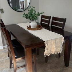 Dark Espresso Dining table + Chairs