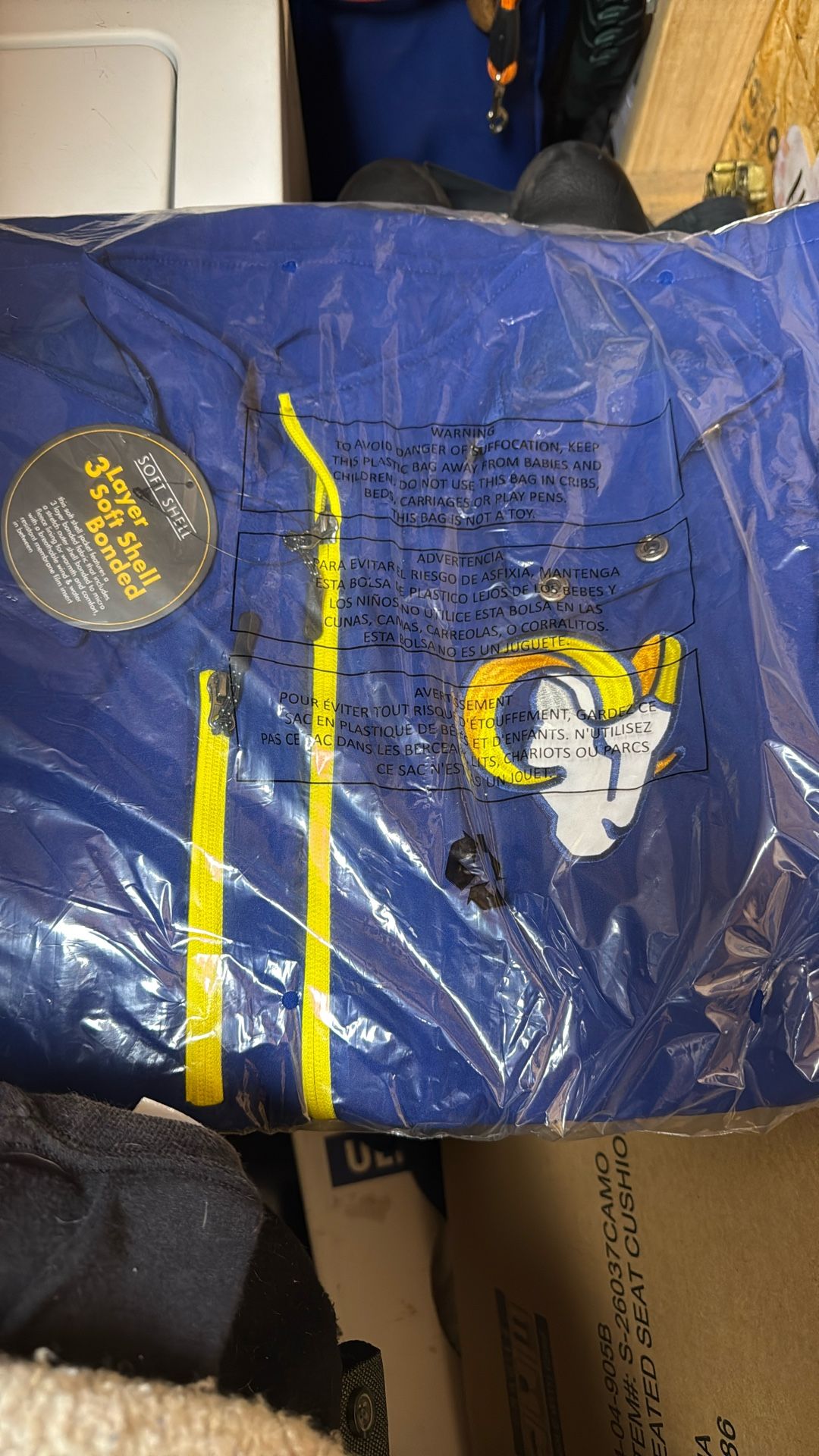 La Rams Soft Shell Jacket With Removable Hood