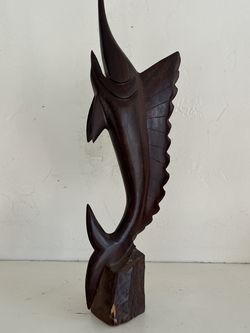 Ironwood Sailfish Carving