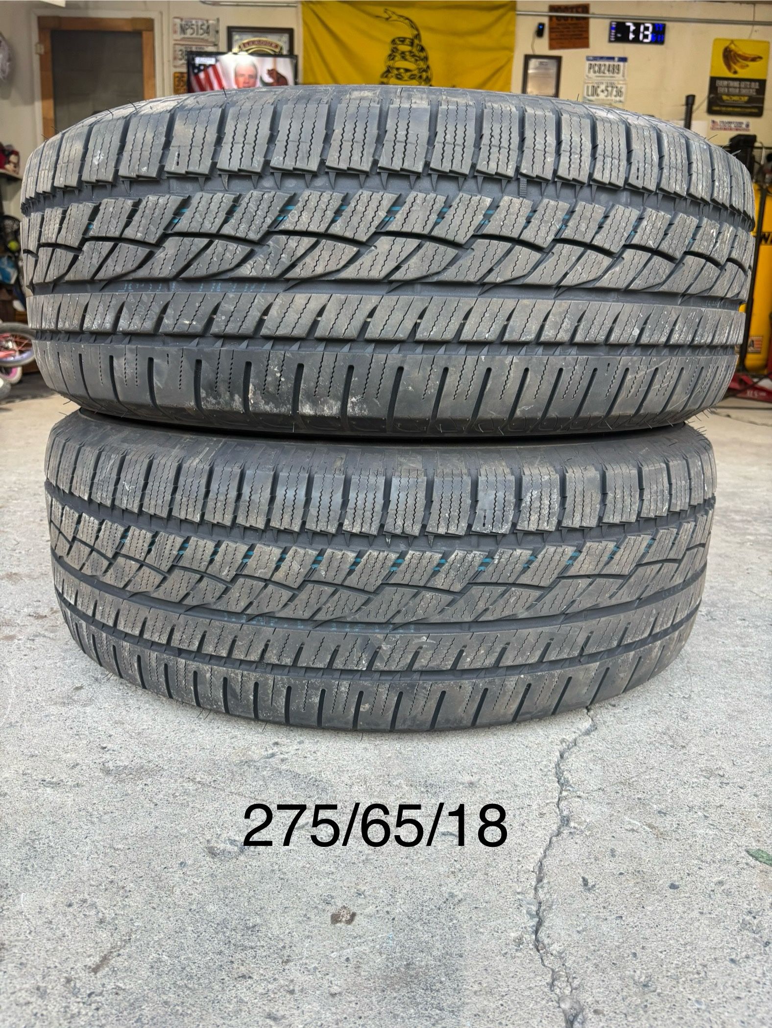 (2) - 275/65/18 Toyo Celsius II All Weather Tires