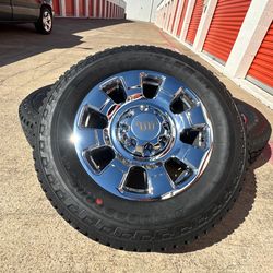 20s Ford F250 King Ranch Chrome F350 Rims Rines Wheels Oem 8lug Tires