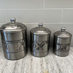 Old Dutch International 4 Piece Apple Canister Set