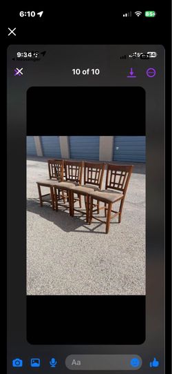 ❤️4 DINNER CHAIRS SOLID WOOD FOR HIGH TABLE❤️