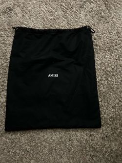 Amiri Black Dust Bag Drawstring Pouch