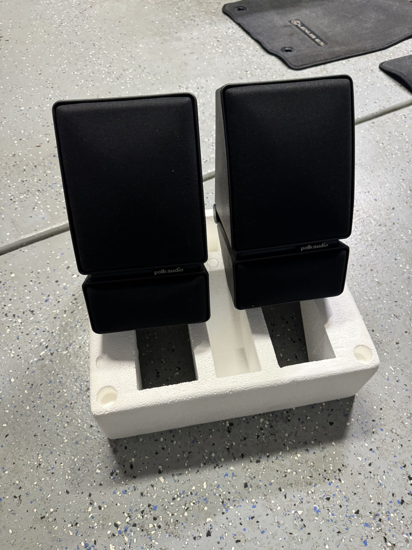Black Polk Audio M3II Speakers