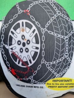 18 Pair of Les Schwab / Diamond Style Snow Chains Big Sizes