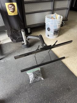 Dual PC monitors desk stand