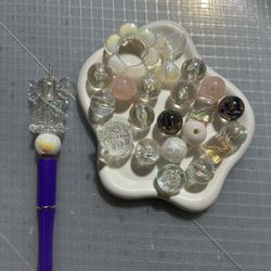 30pc Mix Fancy  Beads 
