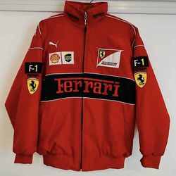 Red Ferrari Vintage Jacket For Racing Formula One New With Tags Available all Sizes 