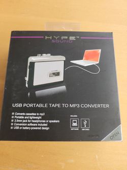 HYPE Sound USB PORTABLE TAPE TO MP3 CONVERTER
