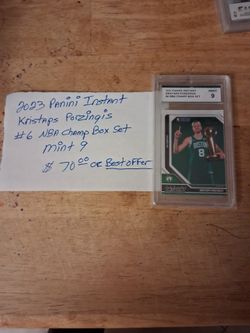 2023 Panini Kristaps Porzingis Graded  9