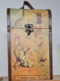 Wine carrier box/case for 2 bottles
