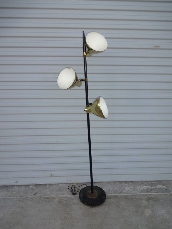 Brass Floor Lamp Light Antique
