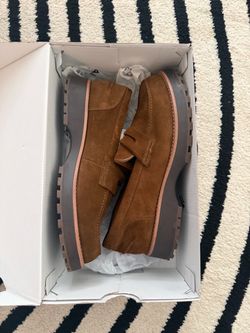 Men Aldo brown suede chunky loafers size 11