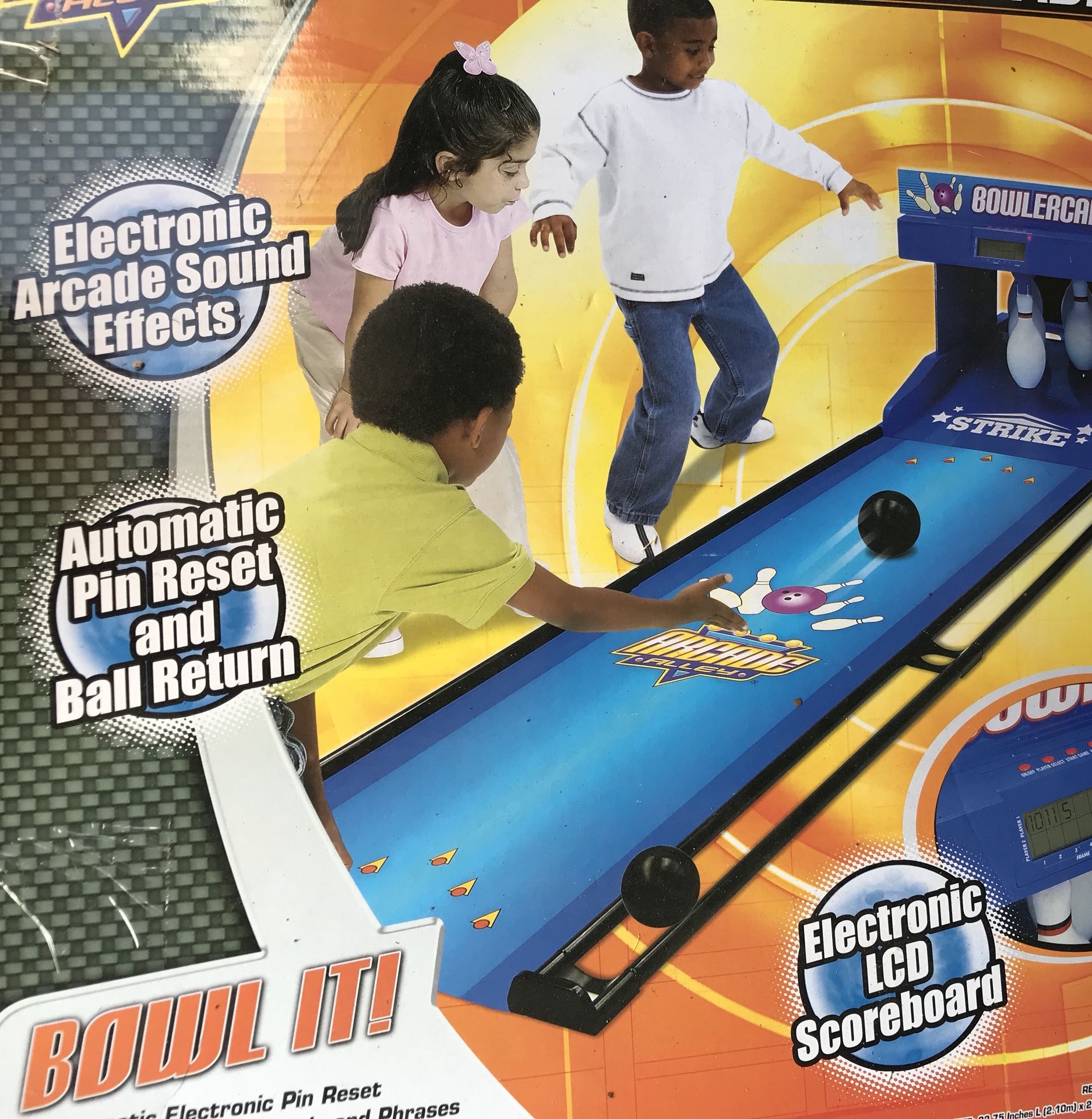 Kids electronic bowling game