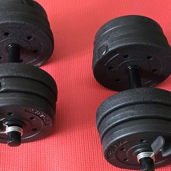 Adjustable dumbbells 35 lbs