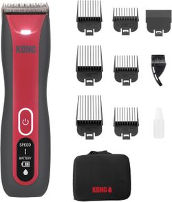 KONG 3-Speed Cordless / Corded Dog Clipper Kit with LED Spotlight