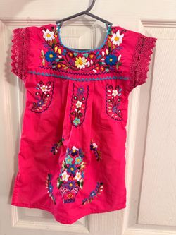 Embroidered kids dress