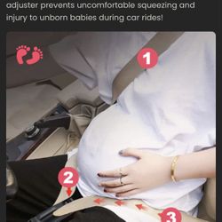 Pregnancy car seat belt adjuster 
