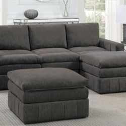 Sectional Sofa + Ottoman