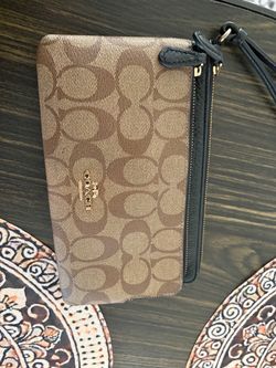 Coach Signature Wristlet Wallet