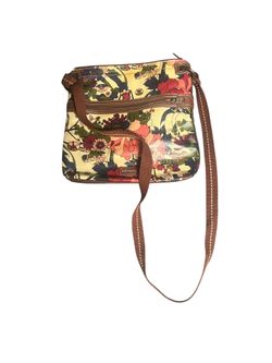 Sakroots Purse Flat Crossbody Shoulder Bag Boho Peace Coated Canvas Gently preloved   Sakroots Purse Flat Crossbody Shoulder Bag Boho Peace Design Coa